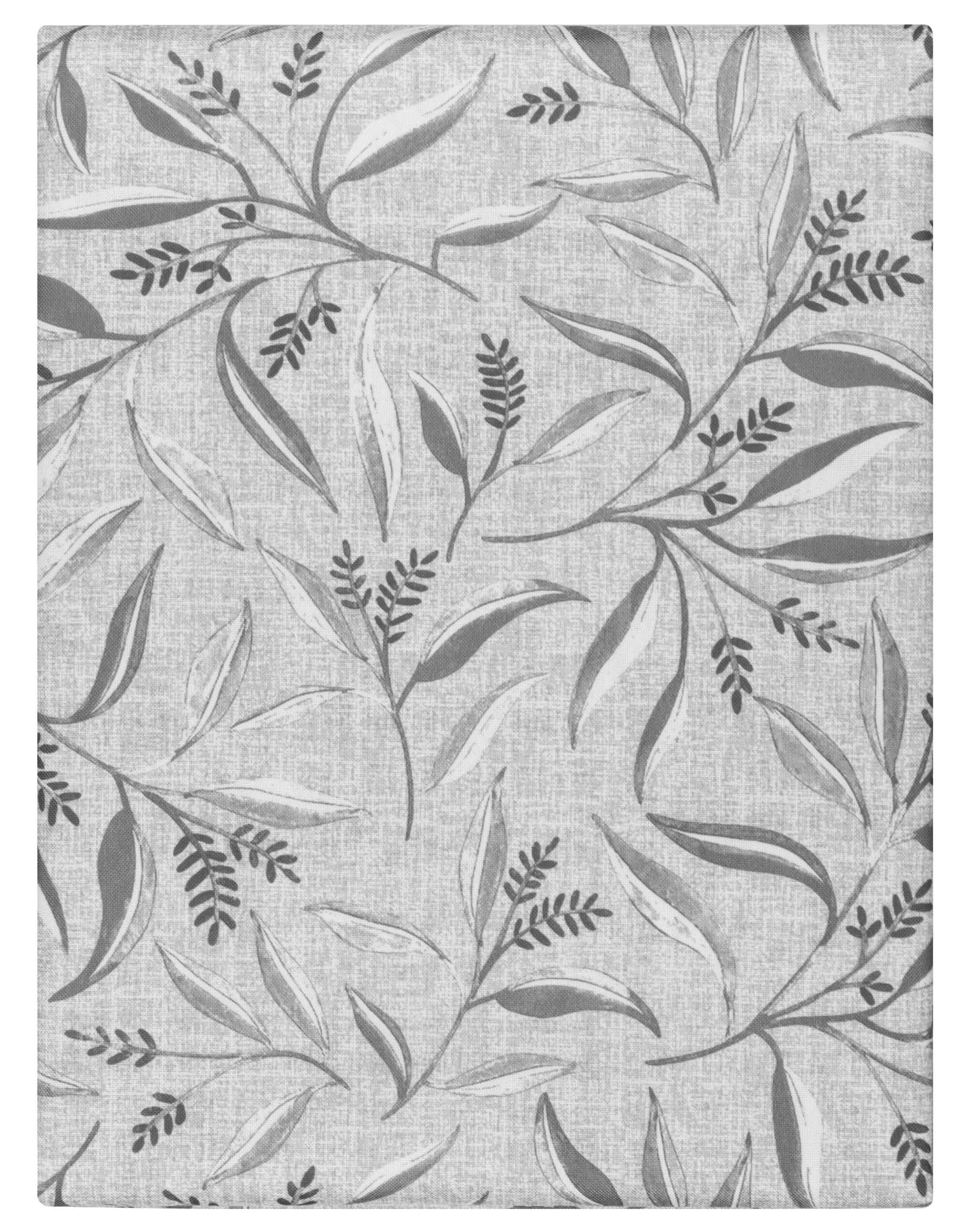 Скатертина прямокутна ARDESTO Grey leaves 140х180 см (ART08GL)